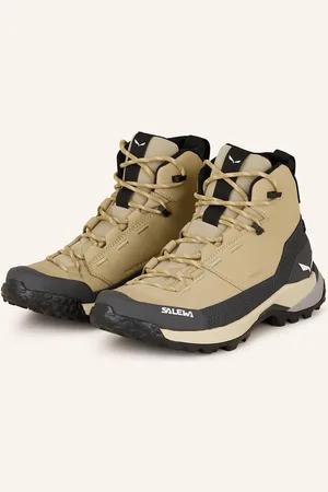 Salewa Turistické Boty Puez Leather Mid Ptx béžová černá