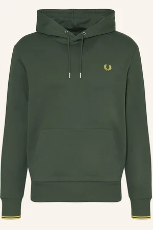 Fred Perry Mikina S Kapucí m2643 tmavě zelená