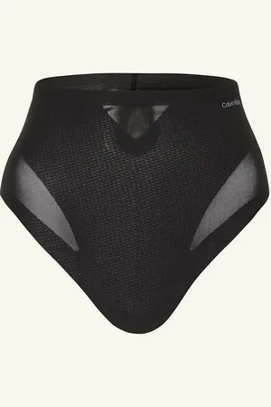 Calvin Klein Tvarující Kalhotky String Stay-Put Mesh černá