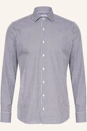 PAUL Košile Slim Fit tmavě modrá bílá