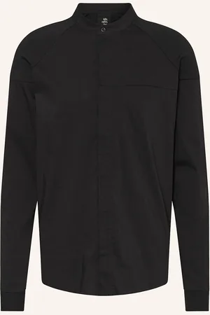 THOM KROM Thom Krom Košile Comfort Fit Ze Směsi Materiálů černá