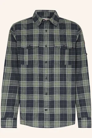Fjällräven Outdoorová Košile Relaxed Fit tmavě modrá světle zelená bílá