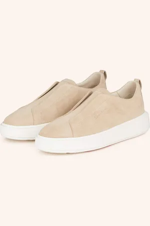 santoni Slip-On Sneakersy Victory béžová