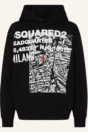 Dsquared2 Mikina S Kapucí černá
