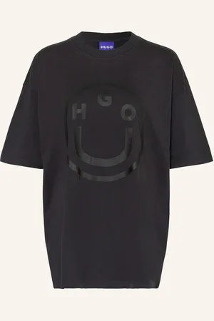 Hugo Blue Oversized Tričko černá
