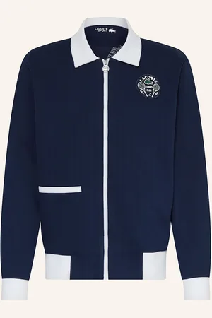 Lacoste Tréninková Bunda Heritage tmavě modrá