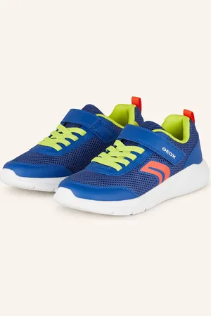 Geox Sneakersy Sprintye modrá neonově žlutá