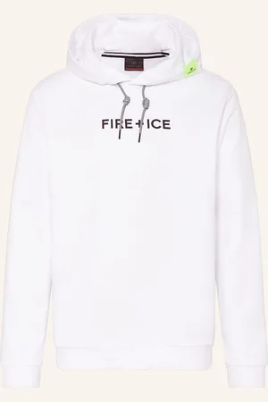 FIRE & ICE Mikina S Kapucí Cadell bílá