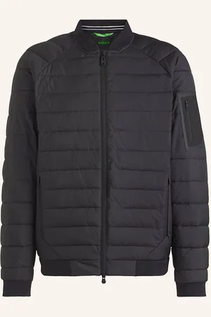 HUGO BOSS Prošívaná Bunda Ordos černá