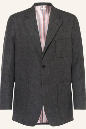 Thom Browne Sako Regular Fit tmavě šedá