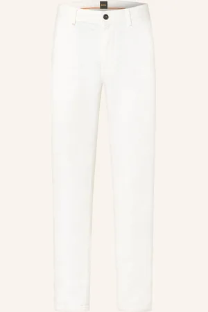 HUGO BOSS Chino Kalhoty Chino Slim Fit bílá