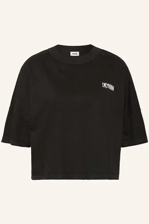 Drykorn Tričko Kusia černá bílá