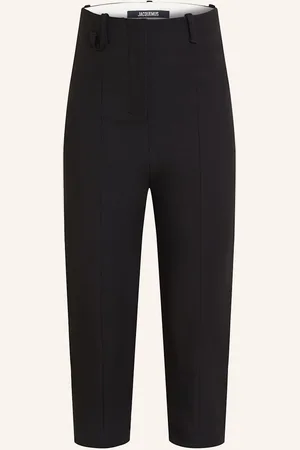 Jacquemus 3 4 Kalhoty černá