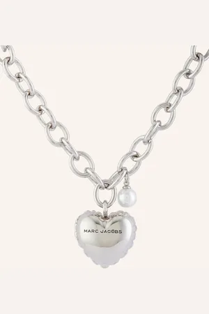 Marc Jacobs Řetízek The Heart Balloon Locket stříbrná