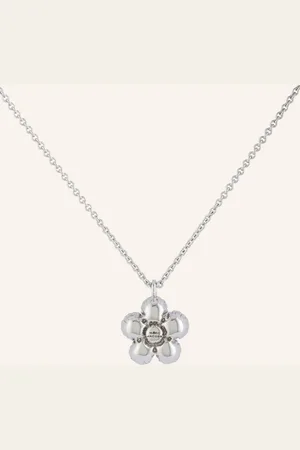 Marc Jacobs Řetízek The Daisy Balloon Necklace stříbrná