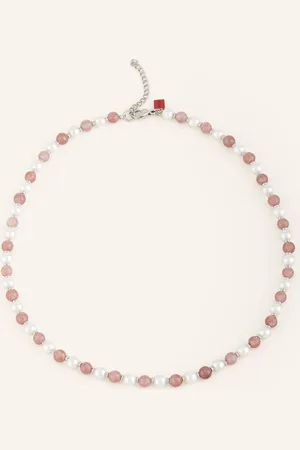 HUGO BOSS Řetízek beads4 růžová bílá