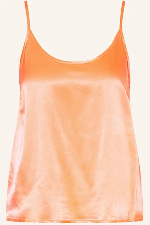 American Vintage Saténový Top Voogy oranžová