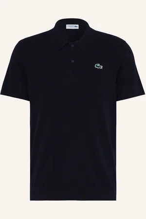 Lacoste Žerzejová Polokošile Sweater Classic Fit tmavě modrá