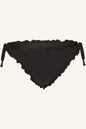 HUGO BOSS Trojúhelníkové Bikinové Kalhotky Ruffle černá