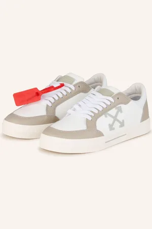 OFF-WHITE Sneakersy New Low Vulcanized bílá světle šedá