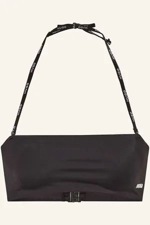 HUGO BOSS Bandeau Horní Díl Bikin Pure černá