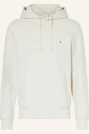 Calvin Klein Mikina S Kapucí světle šedá