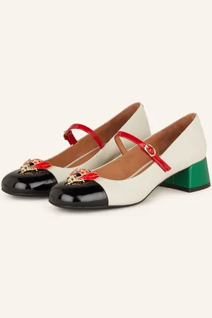 Jeffrey Campbell Lodičky Typu Mary Jane Jitterbug S Ozdobnými Kamínky krémová černá