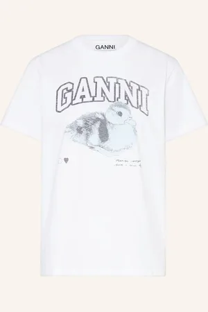 Ganni Tričko bílá
