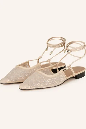 HUGO BOSS Mules Charlize S Ozdobnými Kamínky béžová