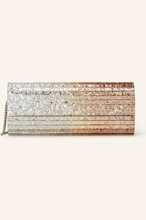 Jimmy Choo Psaníčko Sweetie stříbrná růžová