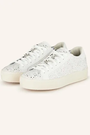 P448 Sneakersy Thea S Ozdobnými Kamínky bílá