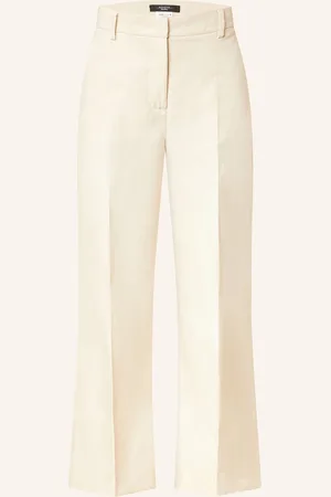 Max Mara Culotte Kalhoty Zircone krémová