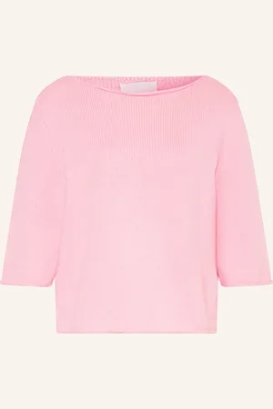 Allude Svetr S 3 4 Rukávem A Kašmírem růžová