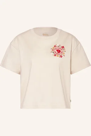 Fjällräven Tričko Fjällblomster krémová