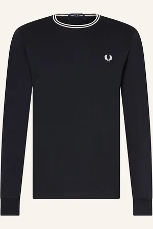 Fred Perry Tričko S Dlouhým Rukávem tmavě modrá