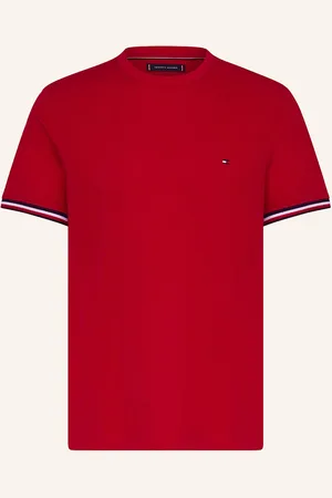 Tommy Hilfiger Tričko Z Piké červená