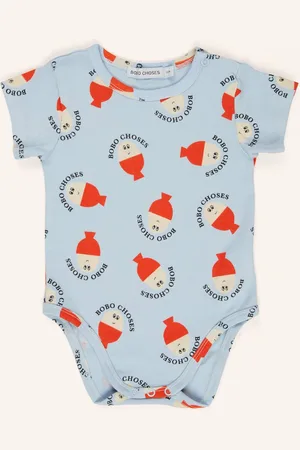 Bobo Choses Body tmavě modrá červená režná
