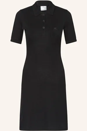 Courrèges Polo Šaty Z Piké černá