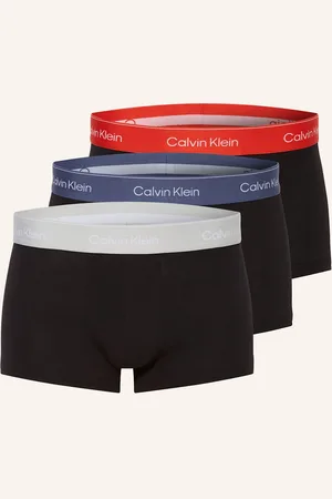 Calvin Klein Boxerky Icon Cotton Stretch Low Rise, 3 Kusy V Balení černá