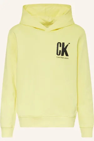Calvin Klein Mikina S Kapucí žlutá