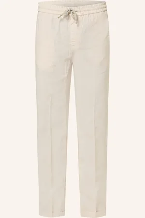 Masons Kalhoty V Joggingovém Stylu Extra Slim Fit Se Lnem režná