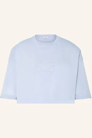 Loewe Cropped Tričko tmavě modrá