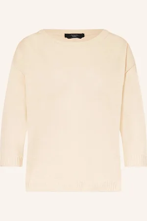 Max Mara Lněný Svetr Selz S 3 4 Rukávem režná