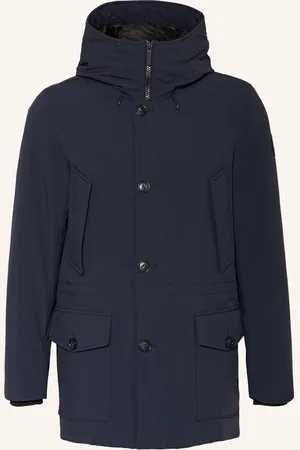 Woolrich Péřová Parka Arctic Stretch tmavě modrá