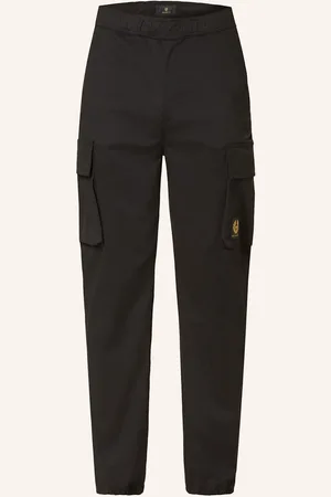 Belstaff Cargo Kalhoty Extra Slim Fit černá