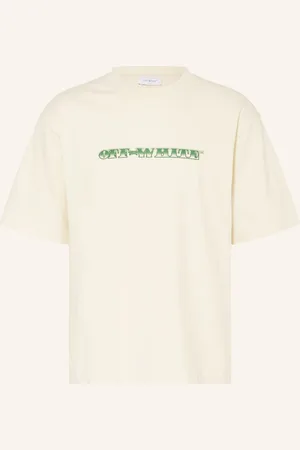OFF-WHITE Tričko krémová