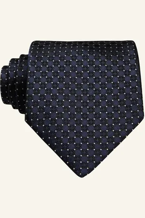 Ermenegildo Zegna Kravata tmavě modrá černá