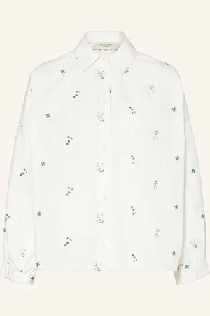 Max Mara Košilová Halenka Gilly bílá zelená