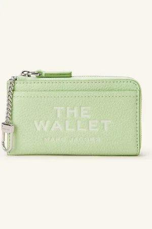 Marc Jacobs Peněženka The Leather Top Zip Multi Wallet mátová