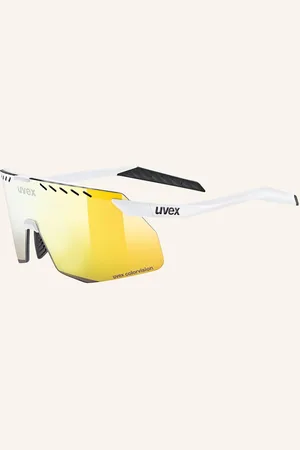 Uvex Cyklistické Brýle Pace Stage S Cv 01403 - bílá žlutá zrcadlová